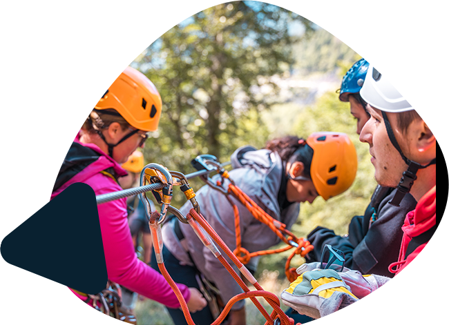 Climbing team